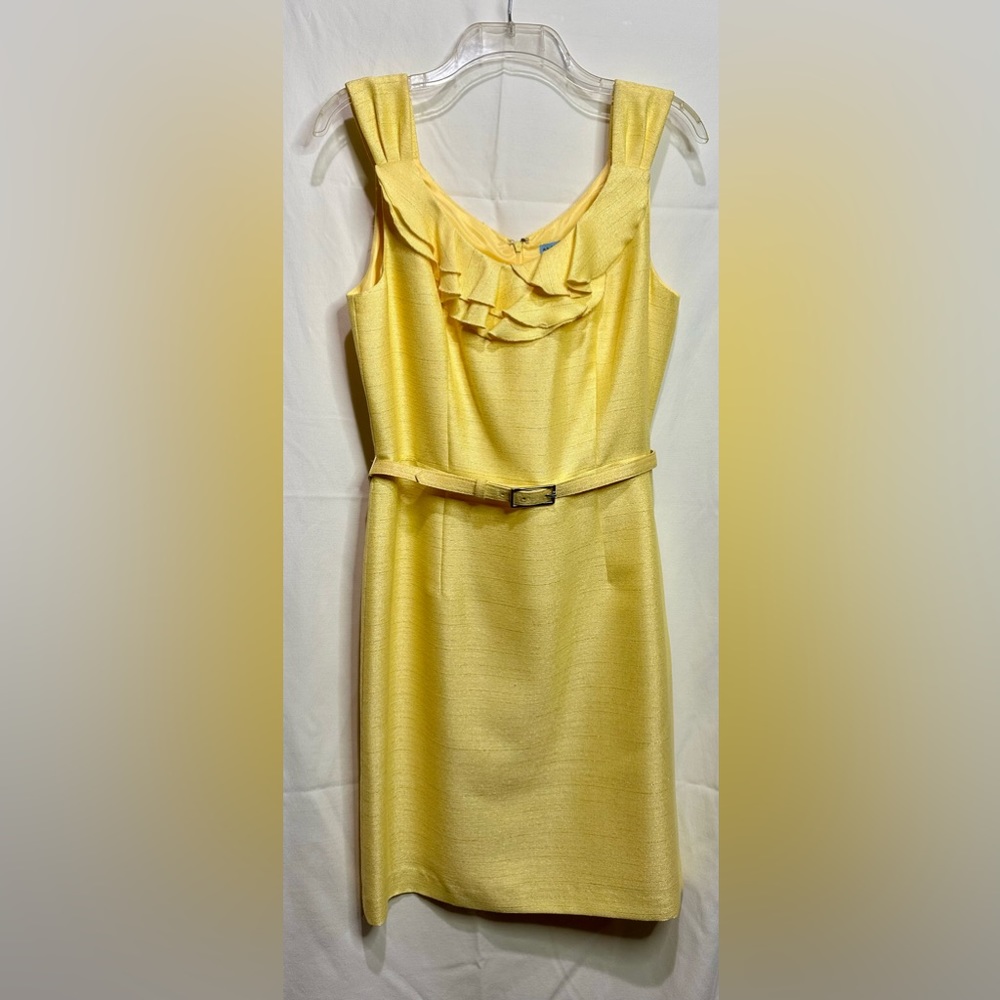 Antonio Melani Mid length Dress- Slightly Used- Size 8- Non Smoking Home- Yellow